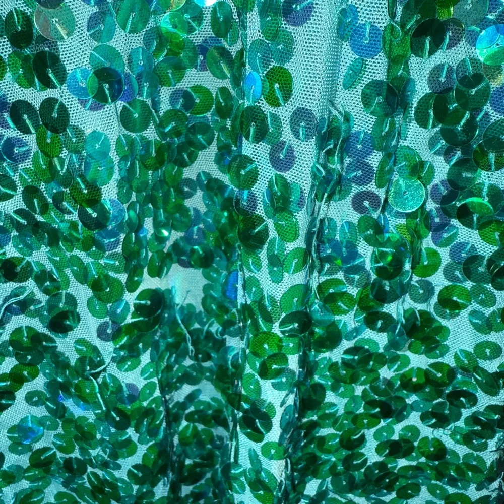 Elegant Green Sequin Dress - Picture 4 of 5